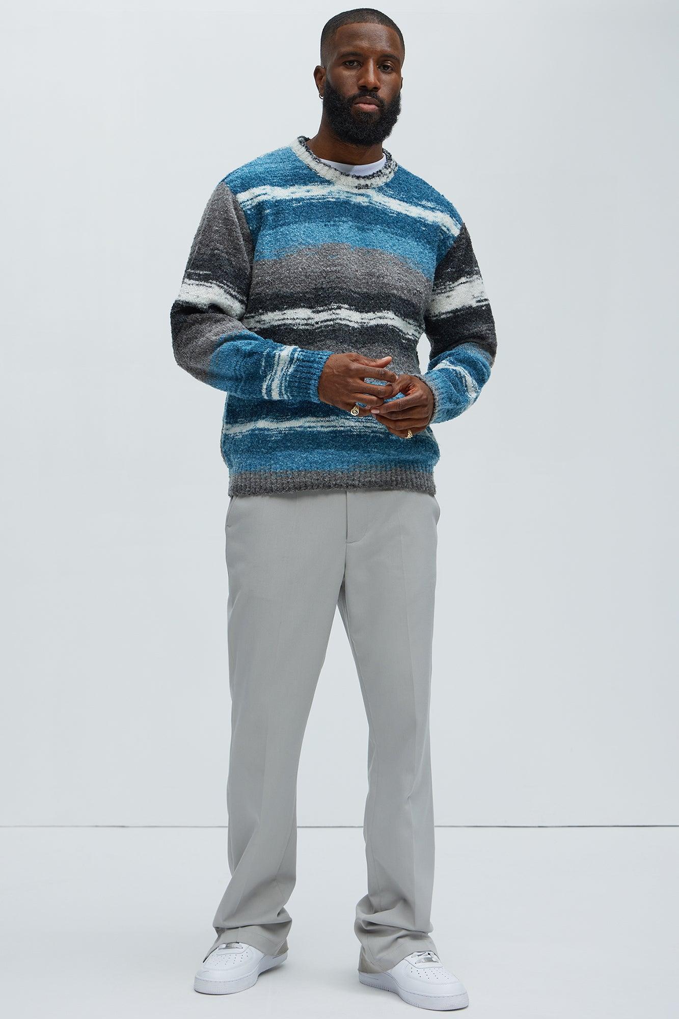 Hawthorne Crewneck Sweater - Blue/combo Product Image