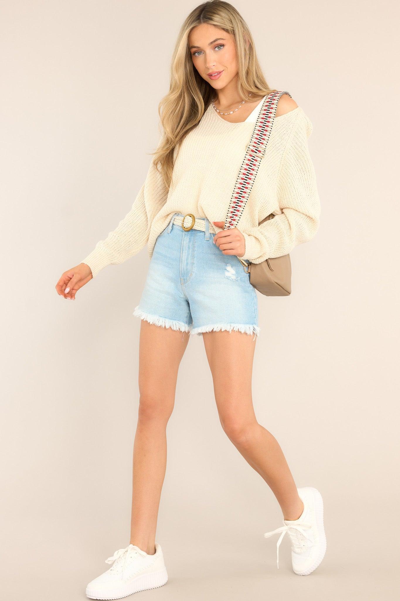 All That You Need Ivory Sweater Product Image