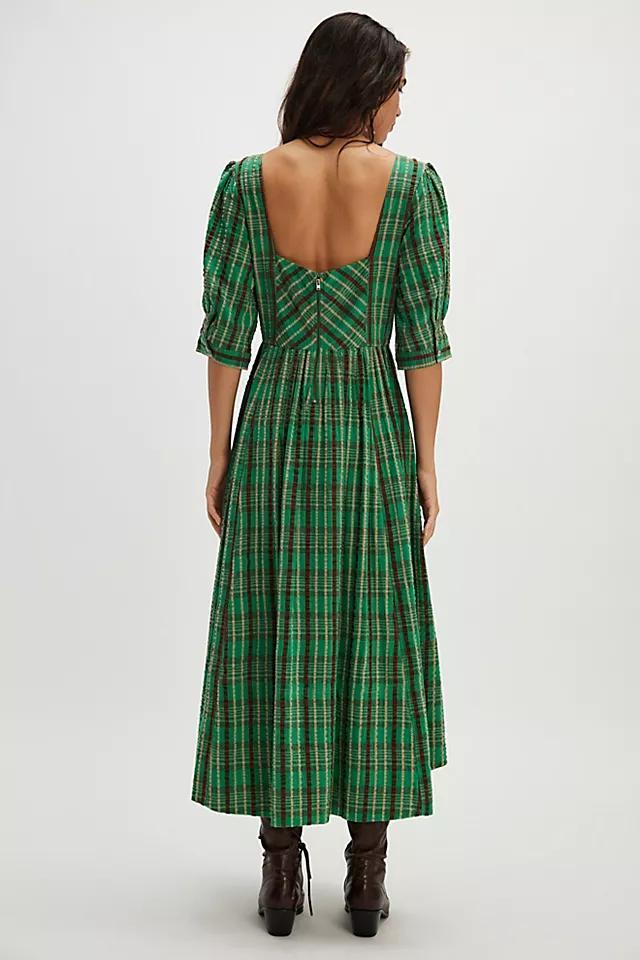 Tulie Plaid Midi Dress Product Image