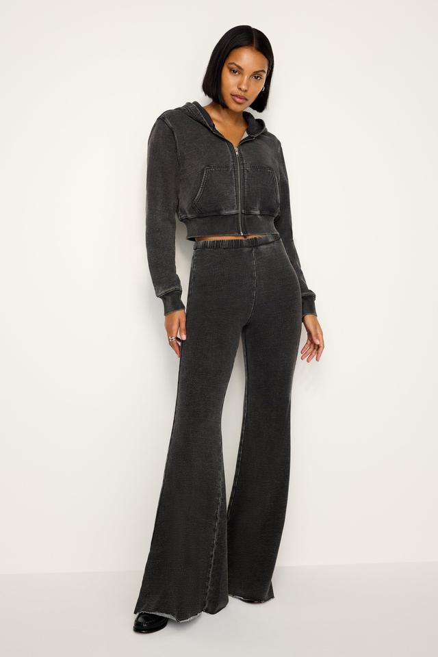 JEANIUS PULL-ON FLARE PANTS | BLACK322 Product Image