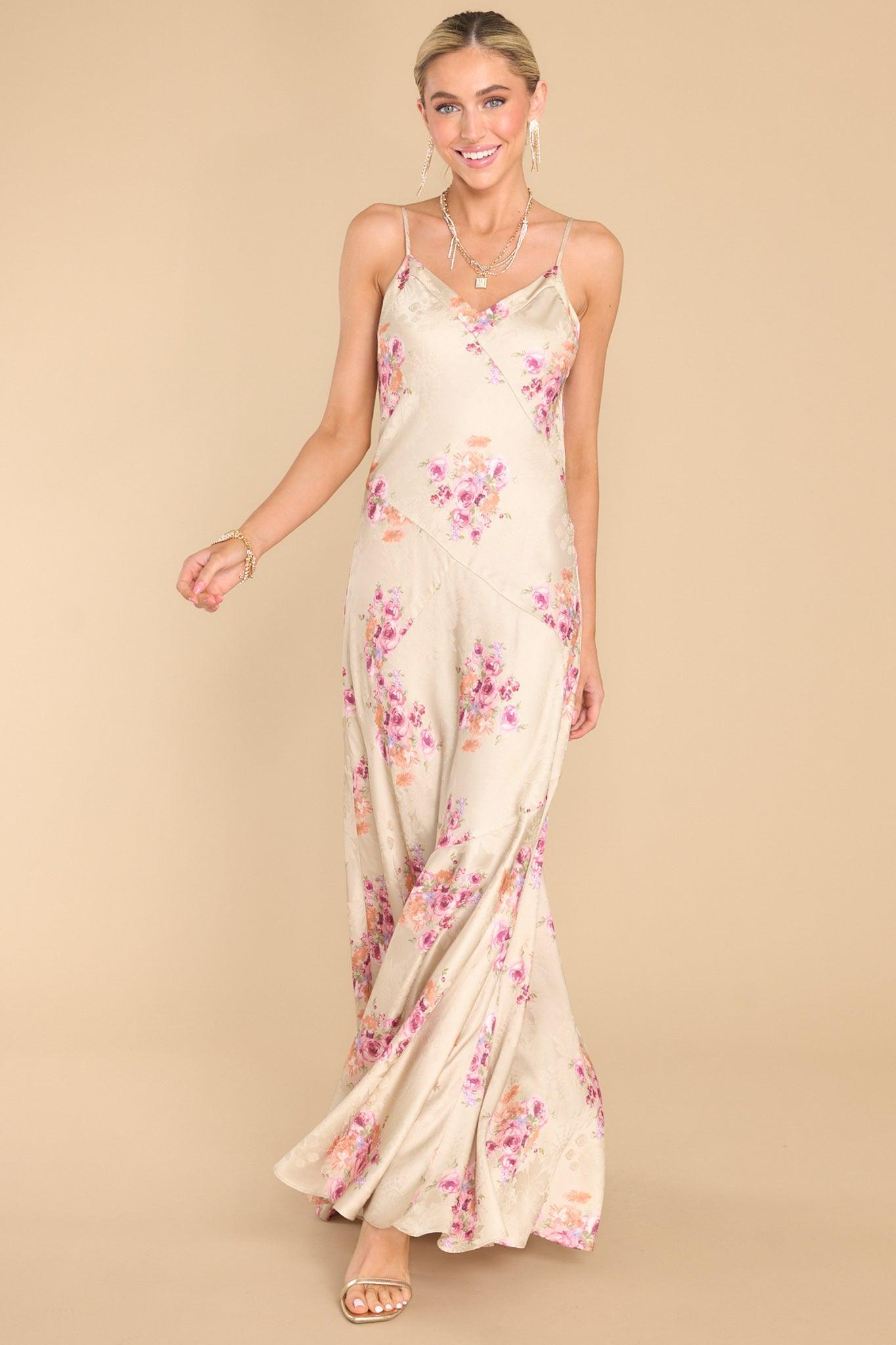 Azalea Rosie Mauve Maxi Dress Pink Product Image