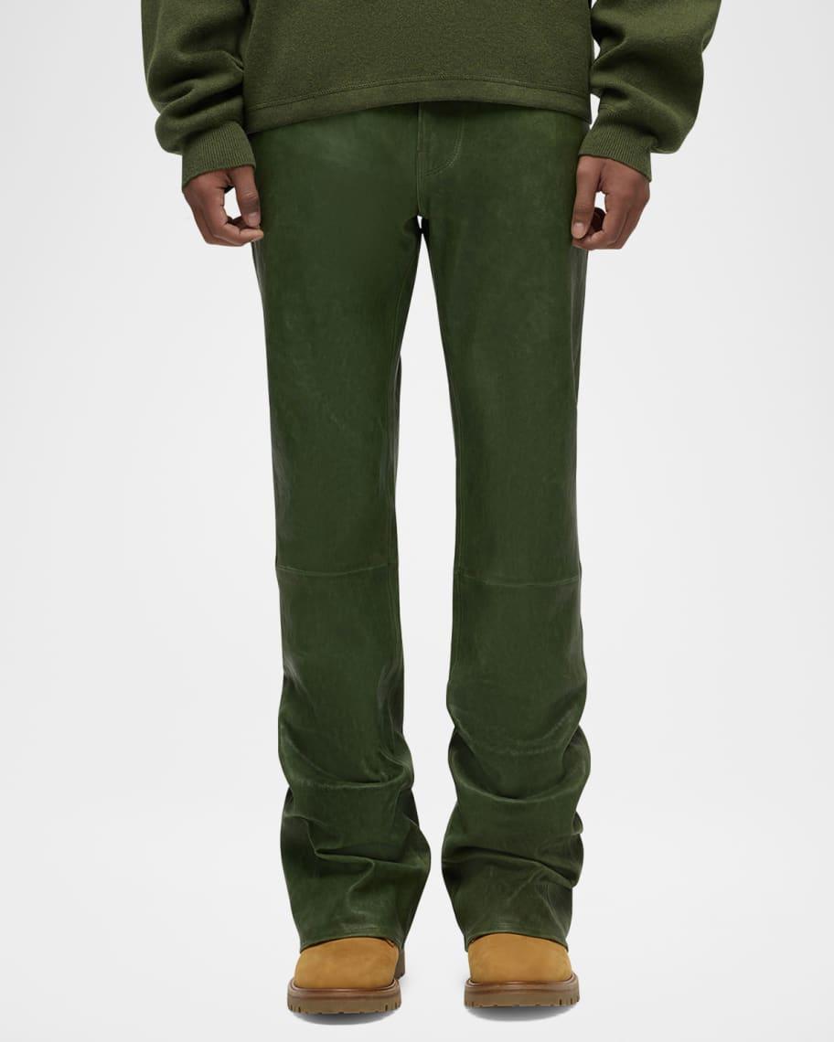 Men's Walker Kick Flare Leather Pants Product Image