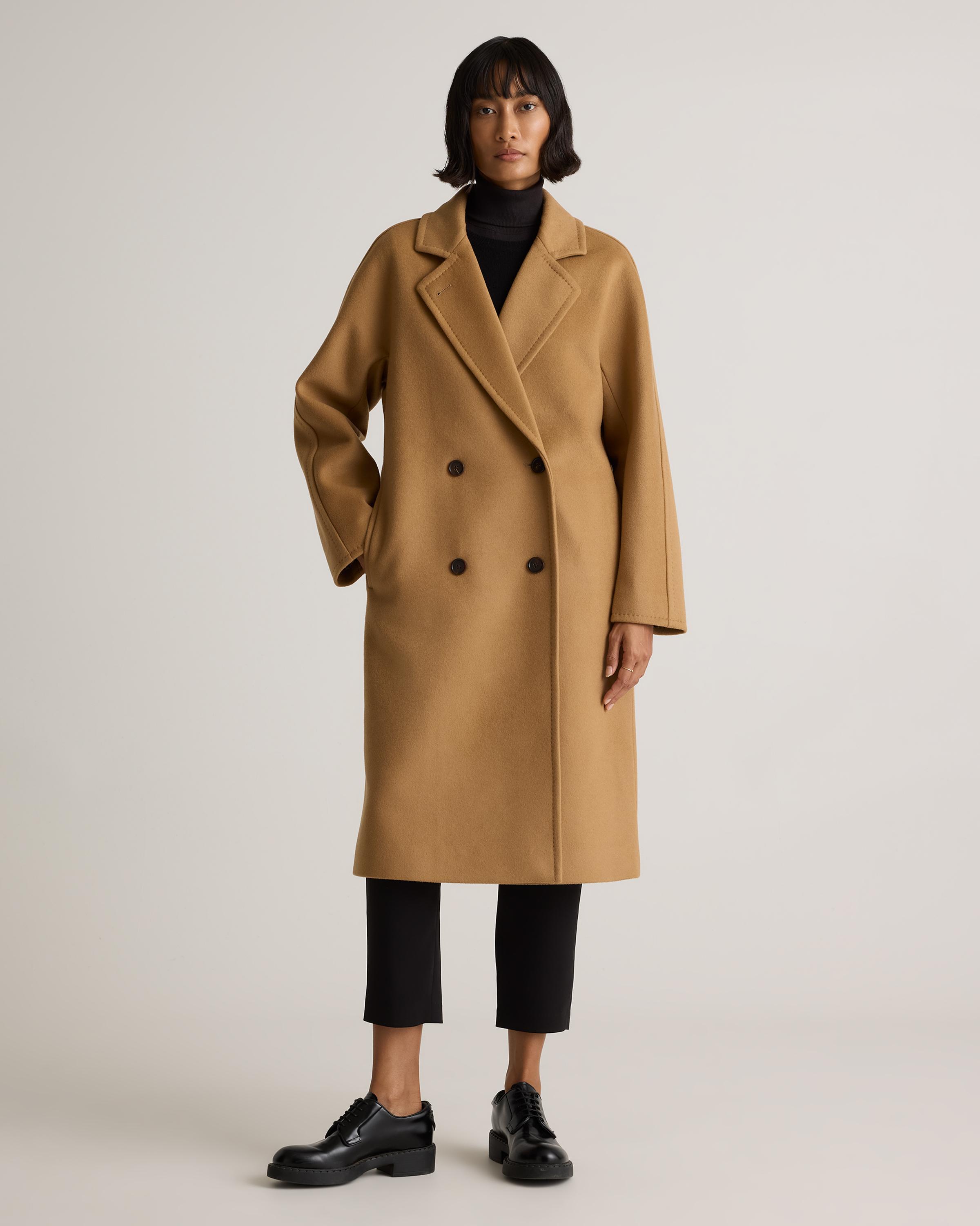 Italian Wool Double-Breasted Slouch Coat Product Image