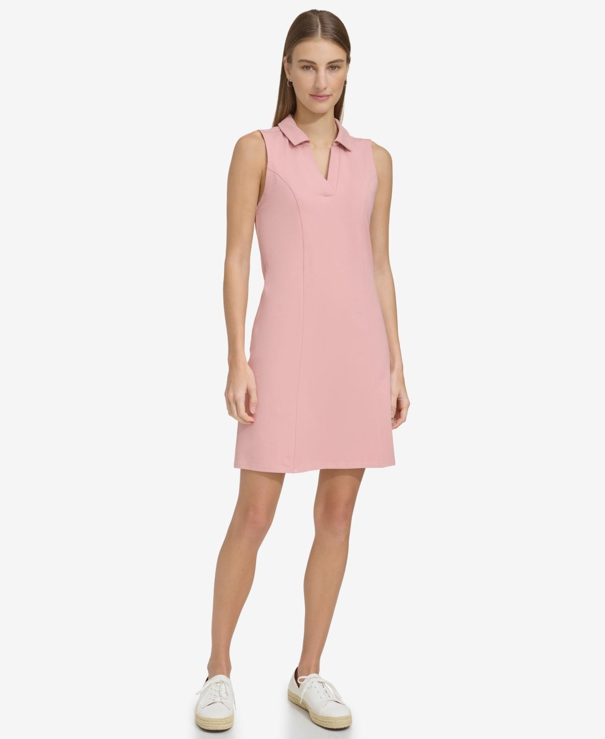 Andrew Marc Sport Womens Sleeveless Knit Polo Dress Product Image