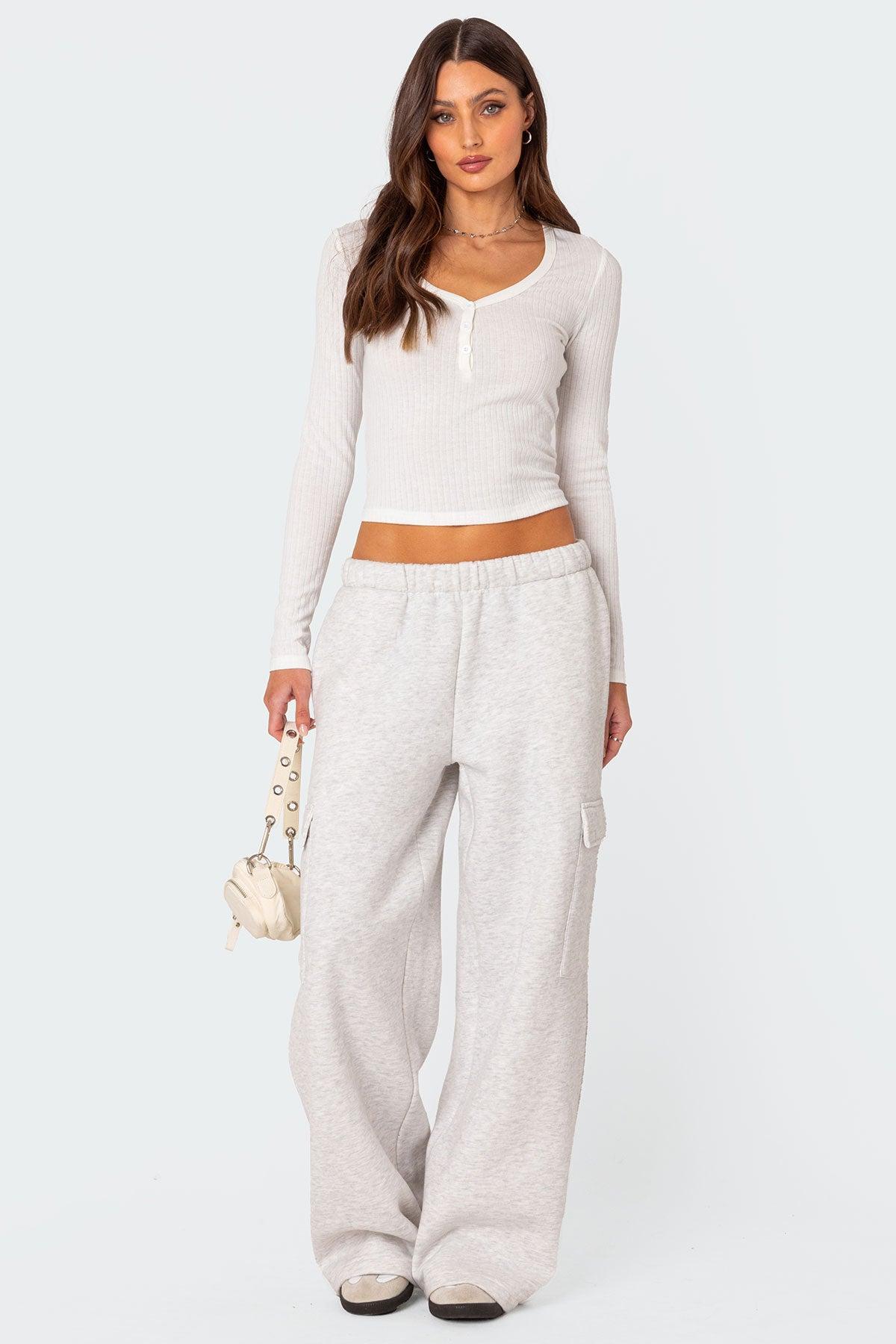 Wide Leg Cargo Sweatpants product image