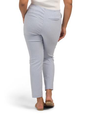 Striped Ankle Pants for Women | Spandex/Rayon/Nylon Product Image