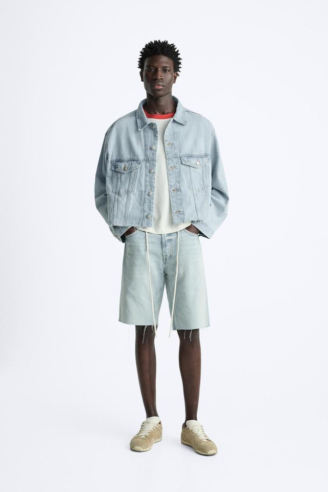 CROPPED DENIM JACKET Product Image