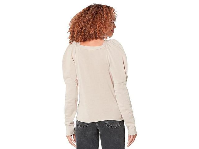 Splendid Josephine Sweatshirt (Latte) Women's Clothing Product Image