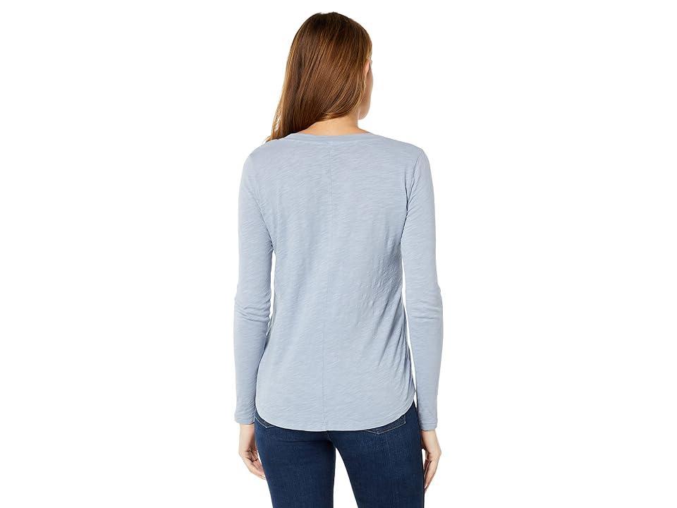 bobi Los Angeles Shoulder Seam Tee (Chambray) Women's Clothing Product Image