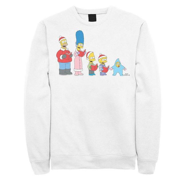 Mens The Simpsons Family Christmas Carols Sweatshirt Product Image