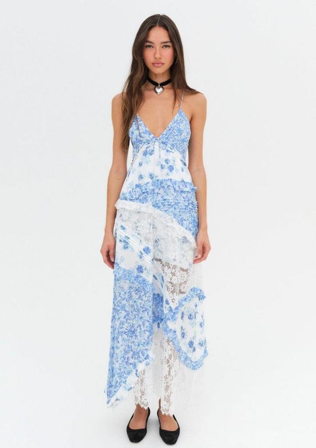 Rosalyn Maxi Dress — Blue Product Image