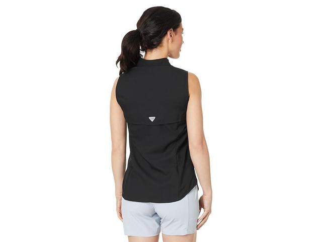 Columbia Women's Tamiami Sleeveless Shirt Black Product Image