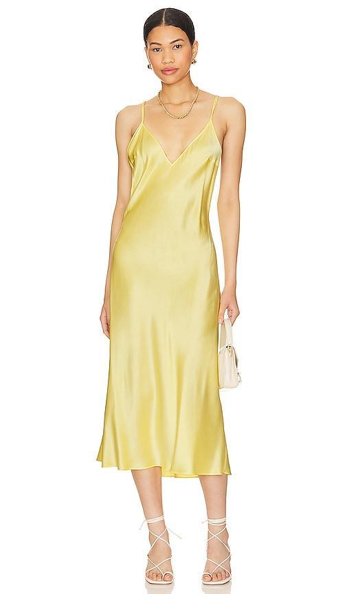 Deep V Multi Strap Midi Slip Dress Product Image