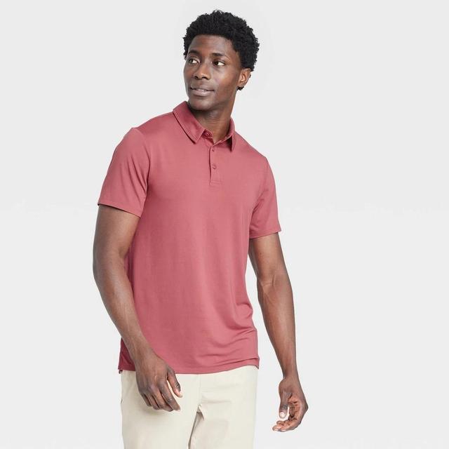 Mens Jersey Polo Shirt - All In Motion Reassuring Red Product Image