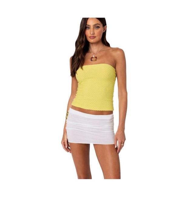 Edikted Womens Albina Textured Tube Top Product Image