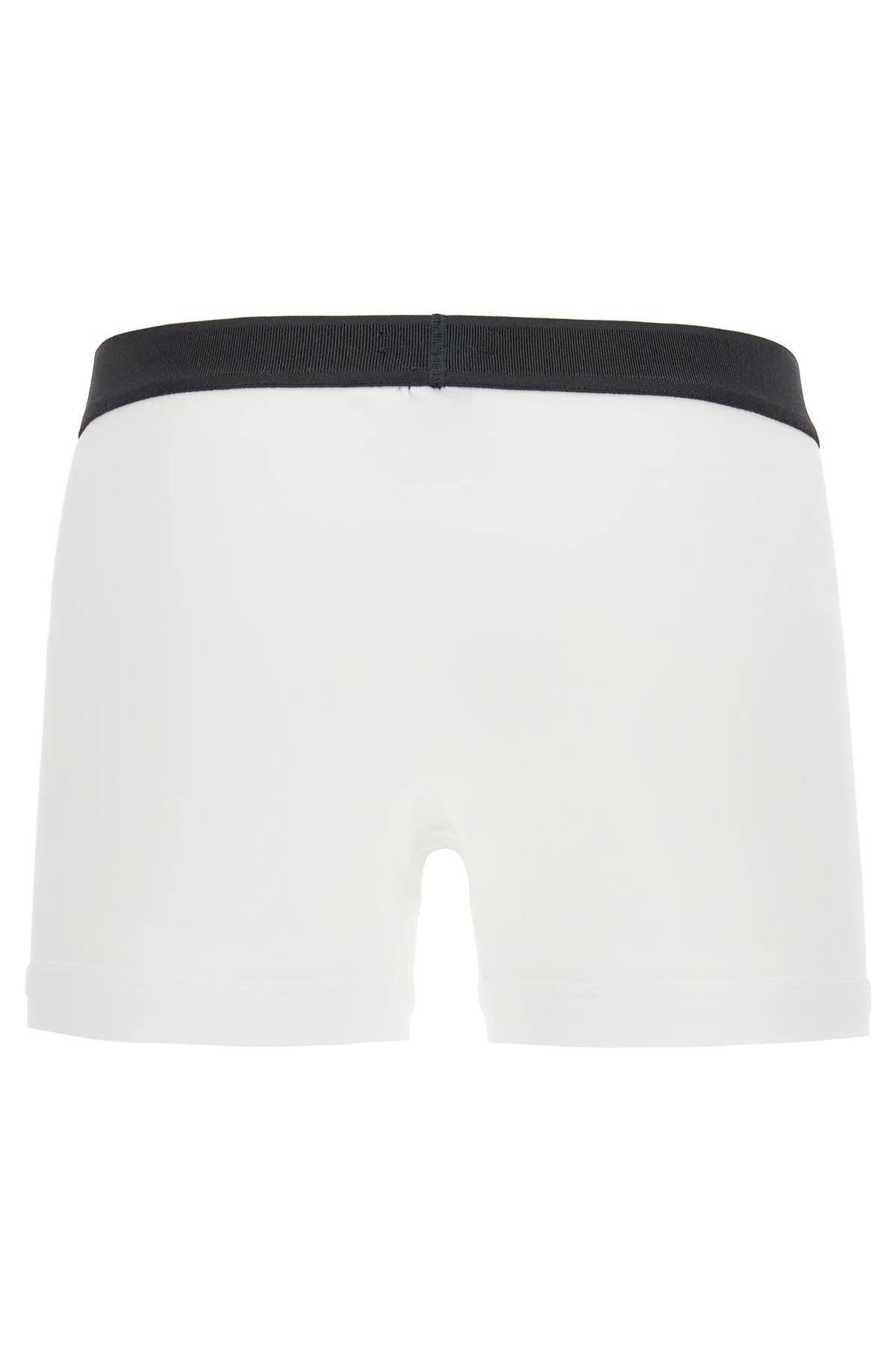 TOM FORD Cotton Bi-pack Boxer Briefs With Logo Band In White Product Image