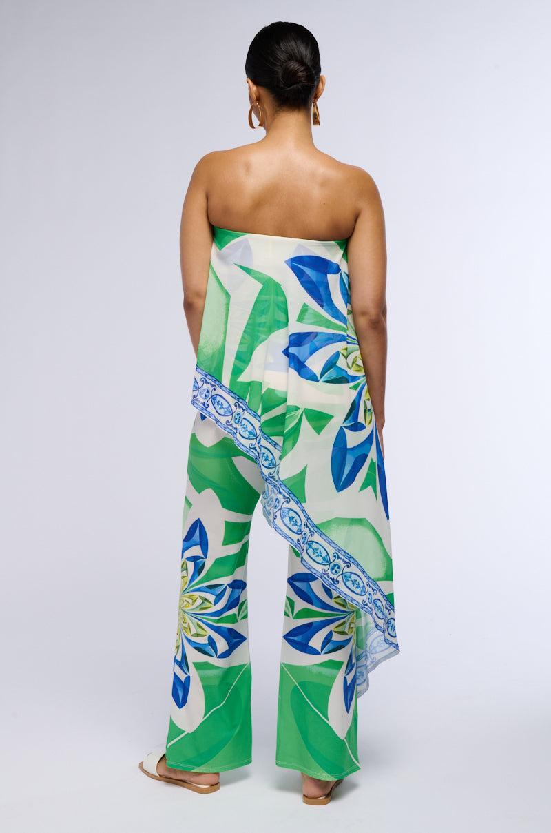 ALL ABOUT ME PRINTED MESH JUMPSUIT Product Image