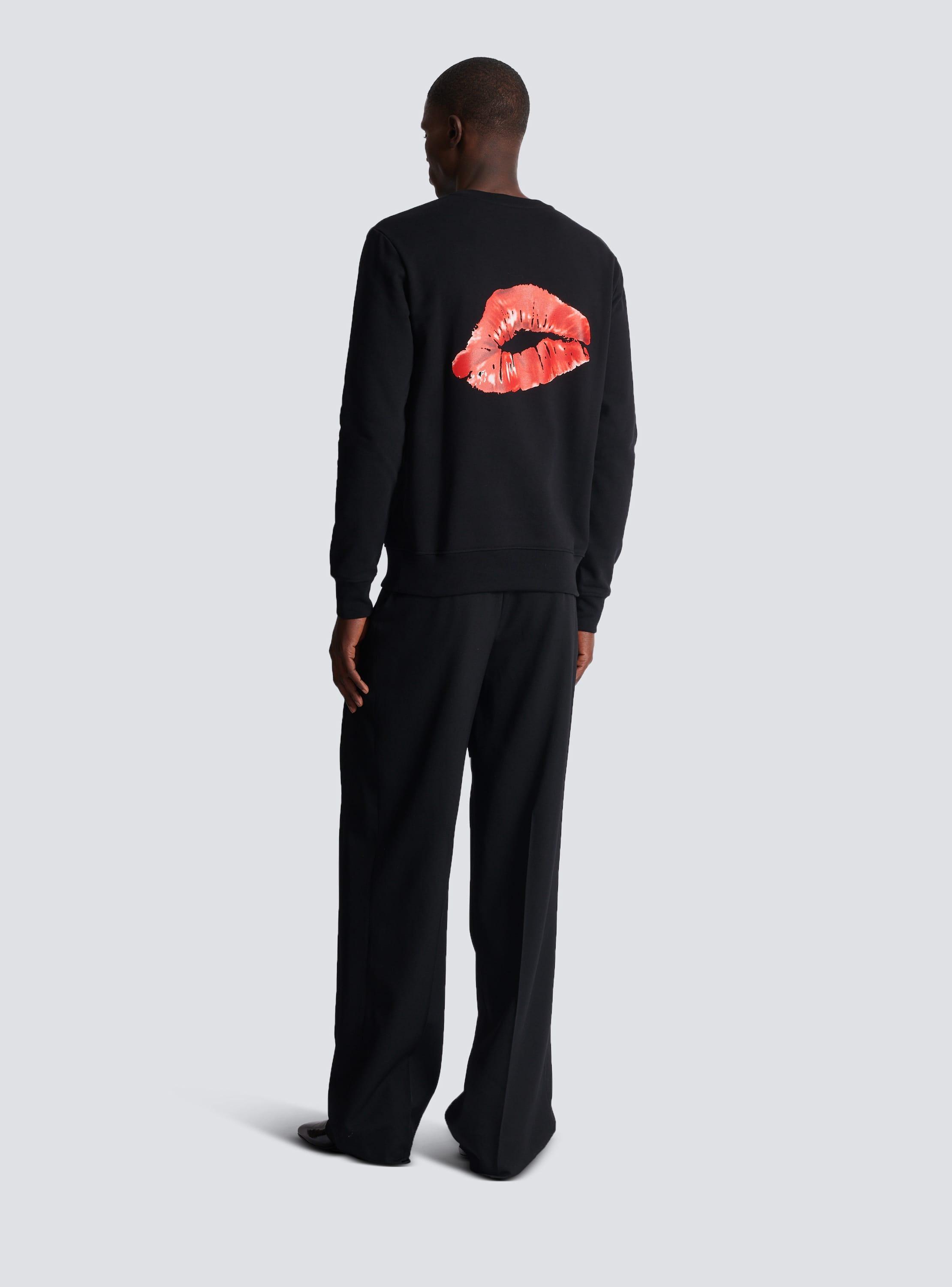 Sweatshirt with Balmain Kiss print Product Image