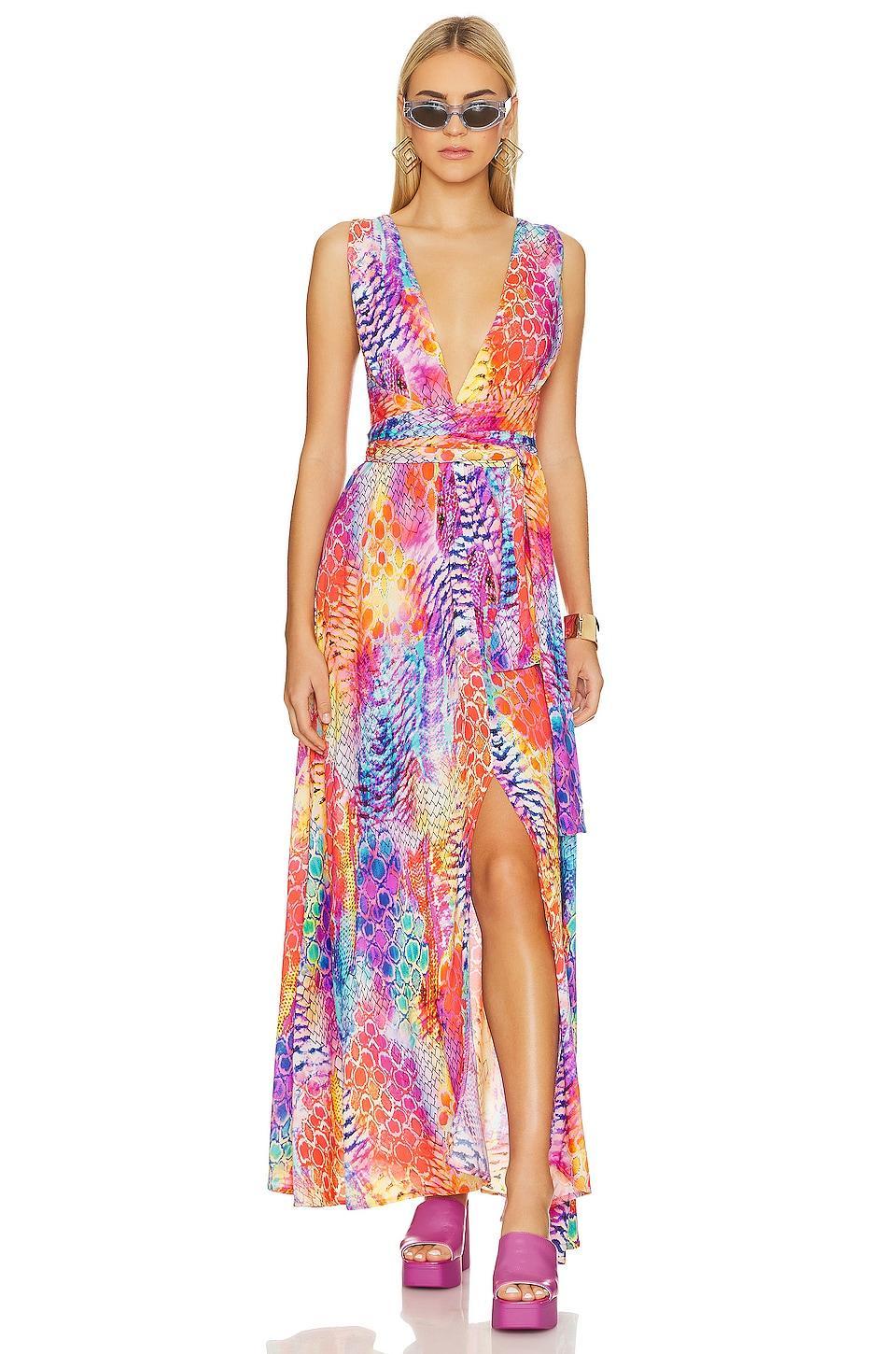 Dancing Queen Convertible Maxi Dress Luli Fama Product Image