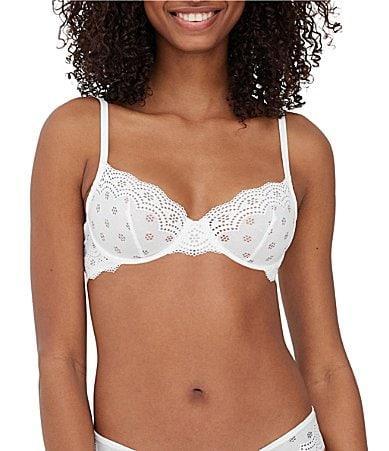 Skarlett Blue Smitten Underwire Eyelet Lace Demi Bra Product Image