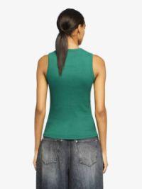 TANK TOP WITH ANCHOR EMBROIDERY in green | JW Anderson US  Product Image