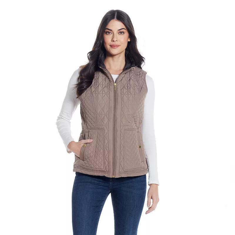 Womens Weathercast Multi Quilted Plush Lined Vest Product Image