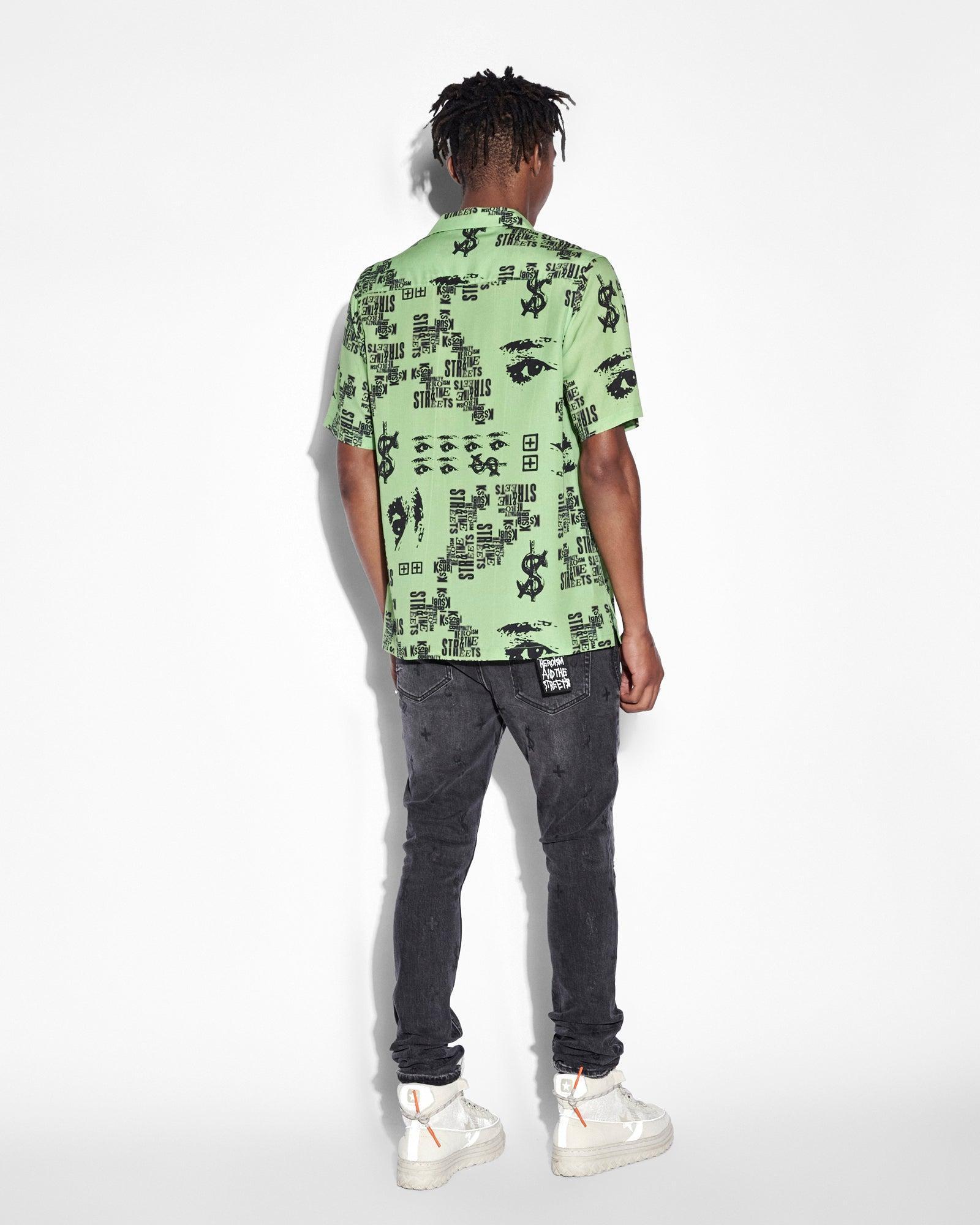 GRAFF RESORT SS SHIRT GREEN Male Product Image