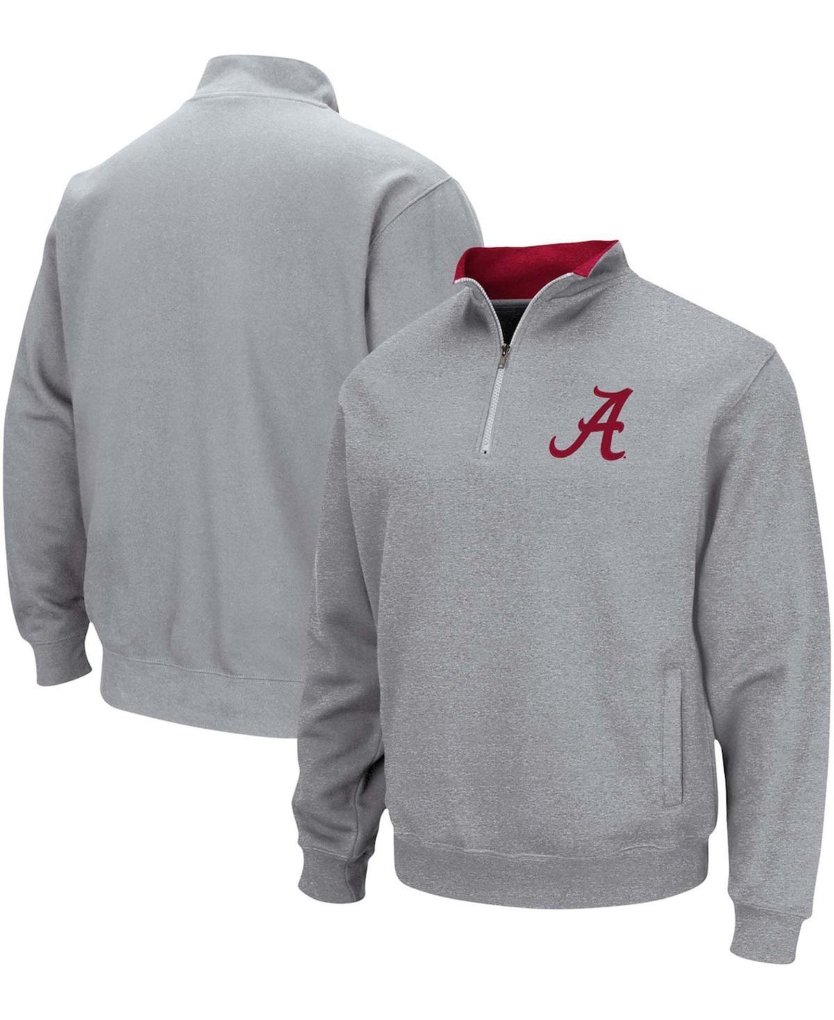 Mens Colosseum Heathered Gray Nebraska Huskers Tortugas Team Logo Quarter-Zip Jacket Product Image