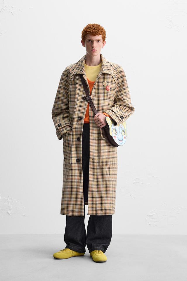 PLAID TRENCH X HARRY LAMBERT Product Image