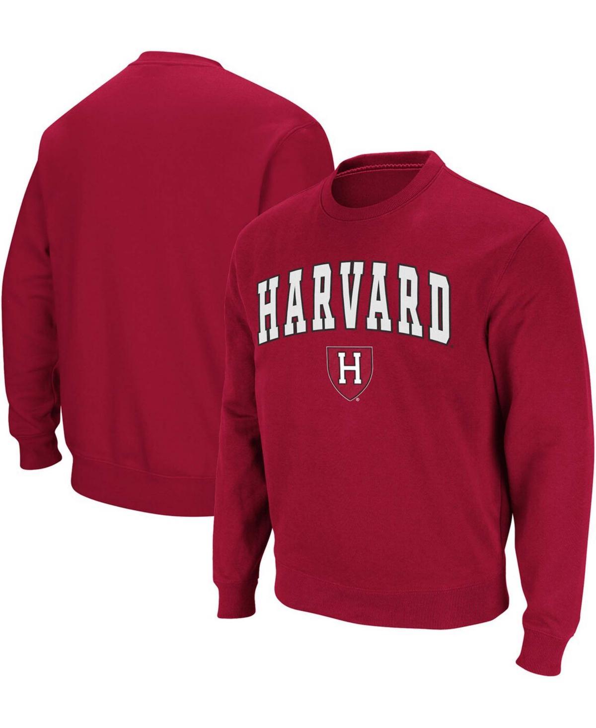 Mens Crimson Harvard Crimson Team Arch Logo Tackle Twill Pullover Sweatshirt Product Image