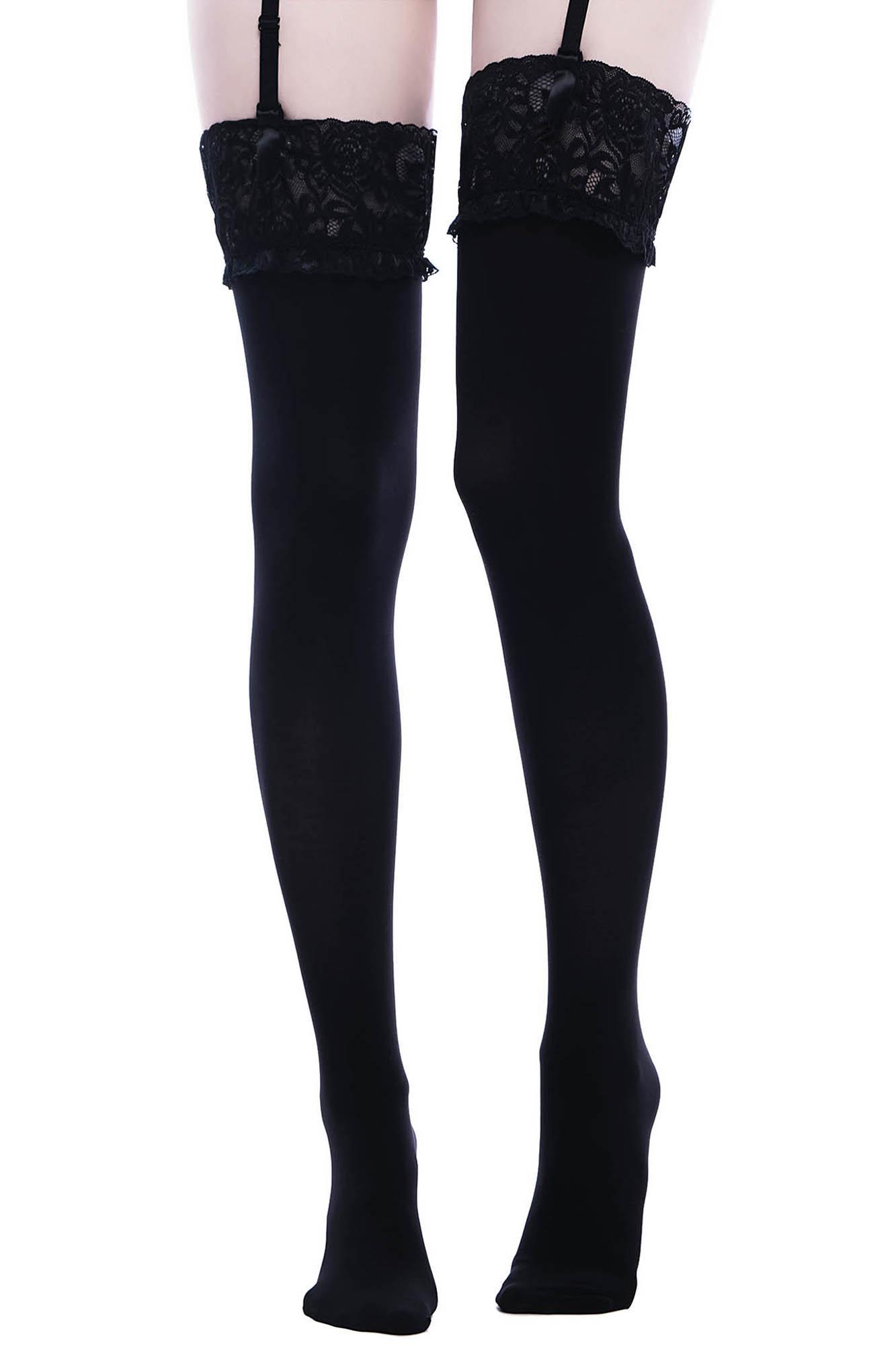 Stop Staring Thigh High Socks Female Product Image