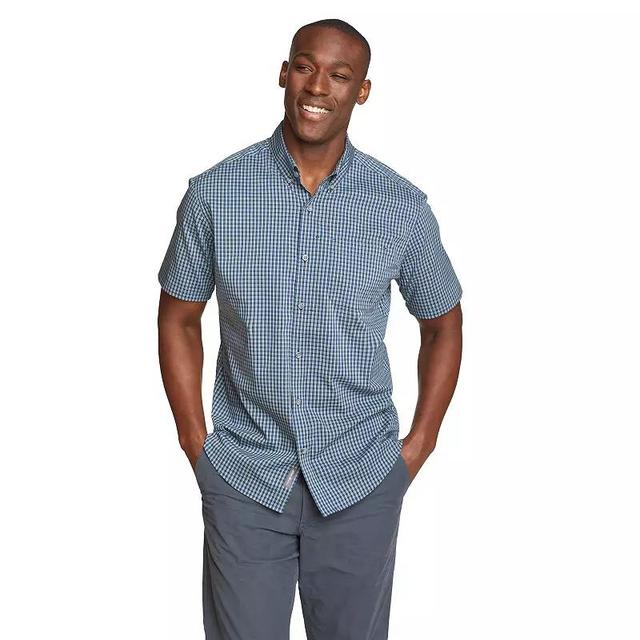 Big & Tall Eddie Bauer Voyager Flex Short Sleeve Button Down Shirt, Mens Product Image