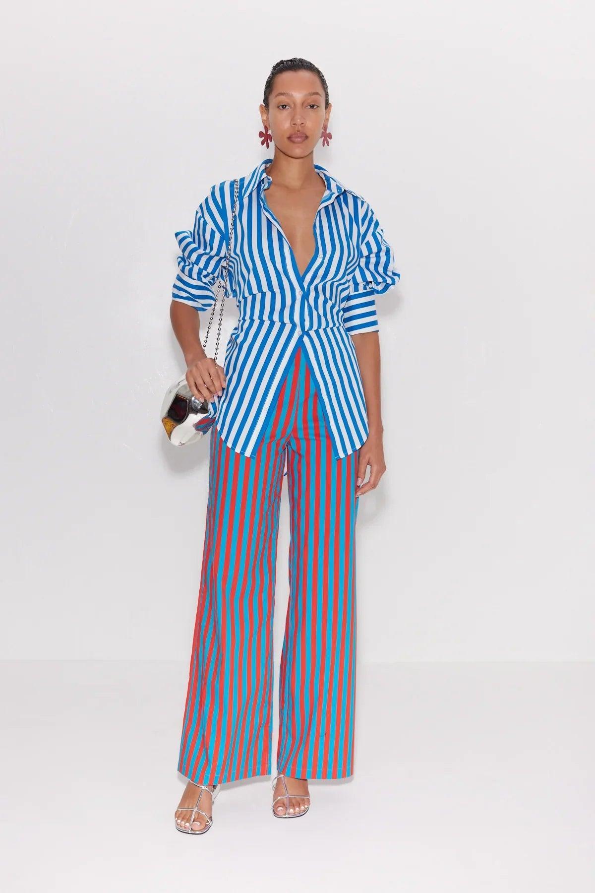 Loch Striped Poplin Button Up Product Image