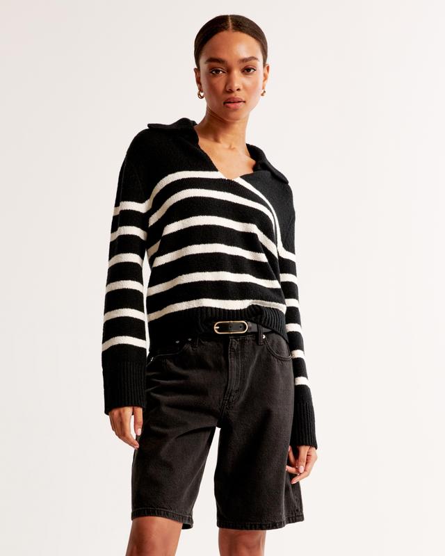 Textural Notch-Neck Sweater Product Image