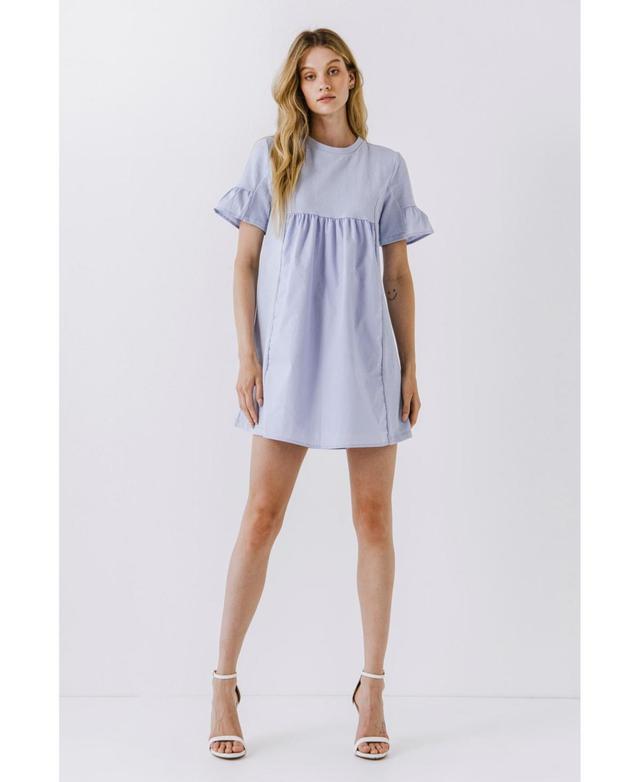 English Factory Womens Solid Mini Dress Product Image