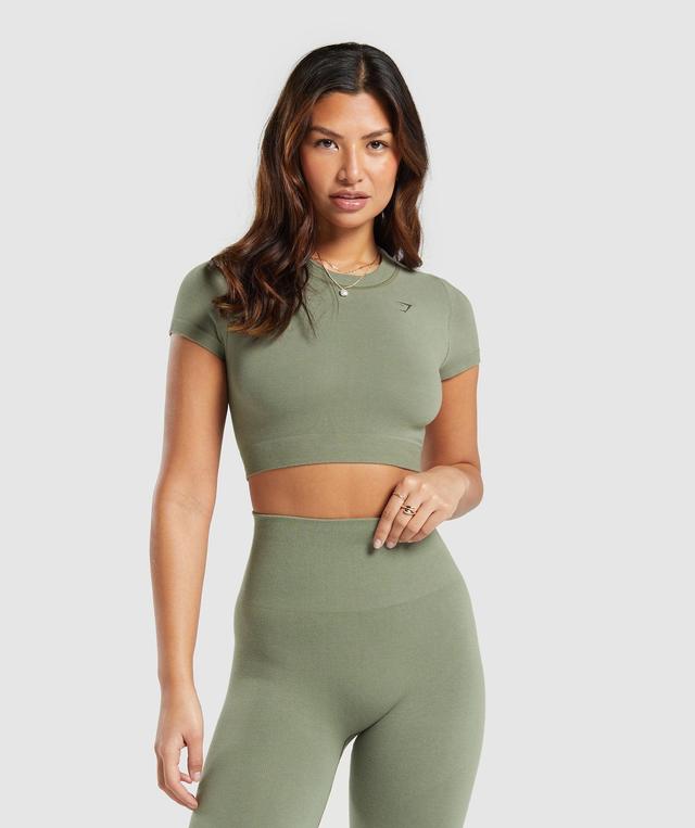 Cotton Seamless Crop Top Product Image