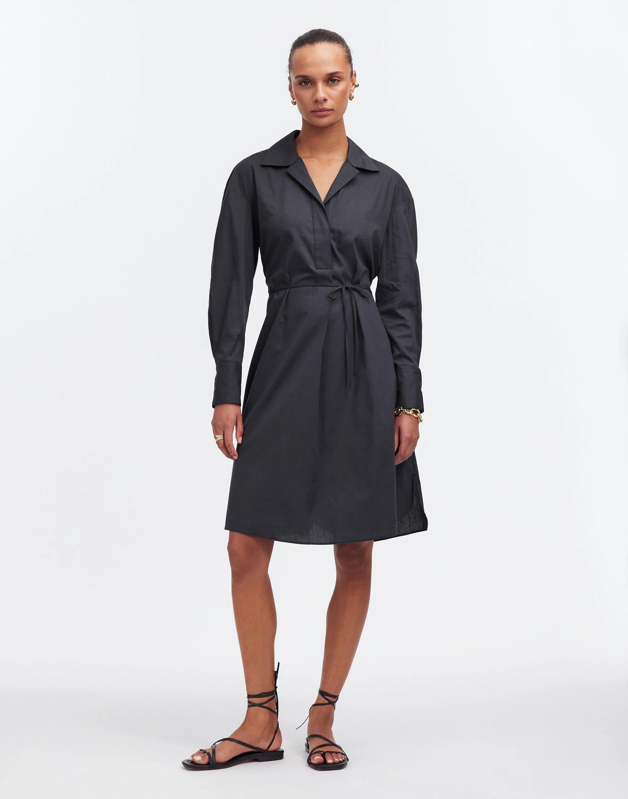 Belted Mini Shirtdress Product Image