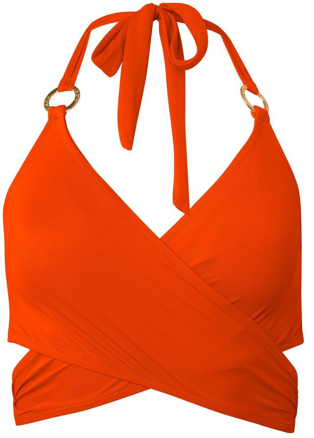 Laguna Wrap Bikini Top - Burnt Orange Product Image