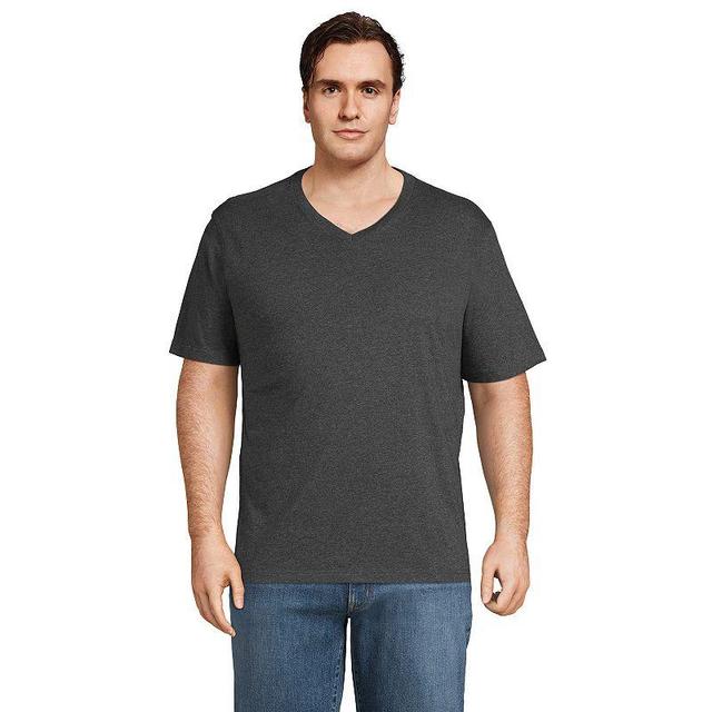 Lands End Big & Tall Super-t Short Sleeve V-Neck T-Shirt Product Image