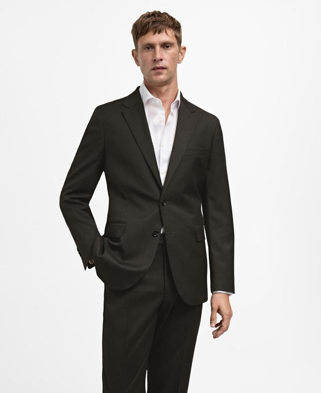 Mango Mens Stretch Fabric Suit Blazer Product Image