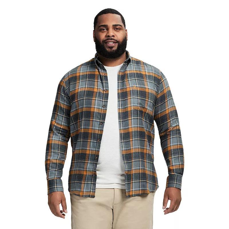 Big & Tall IZOD Stratton Flannel Long Sleeve Button Down Shirt, Mens Product Image