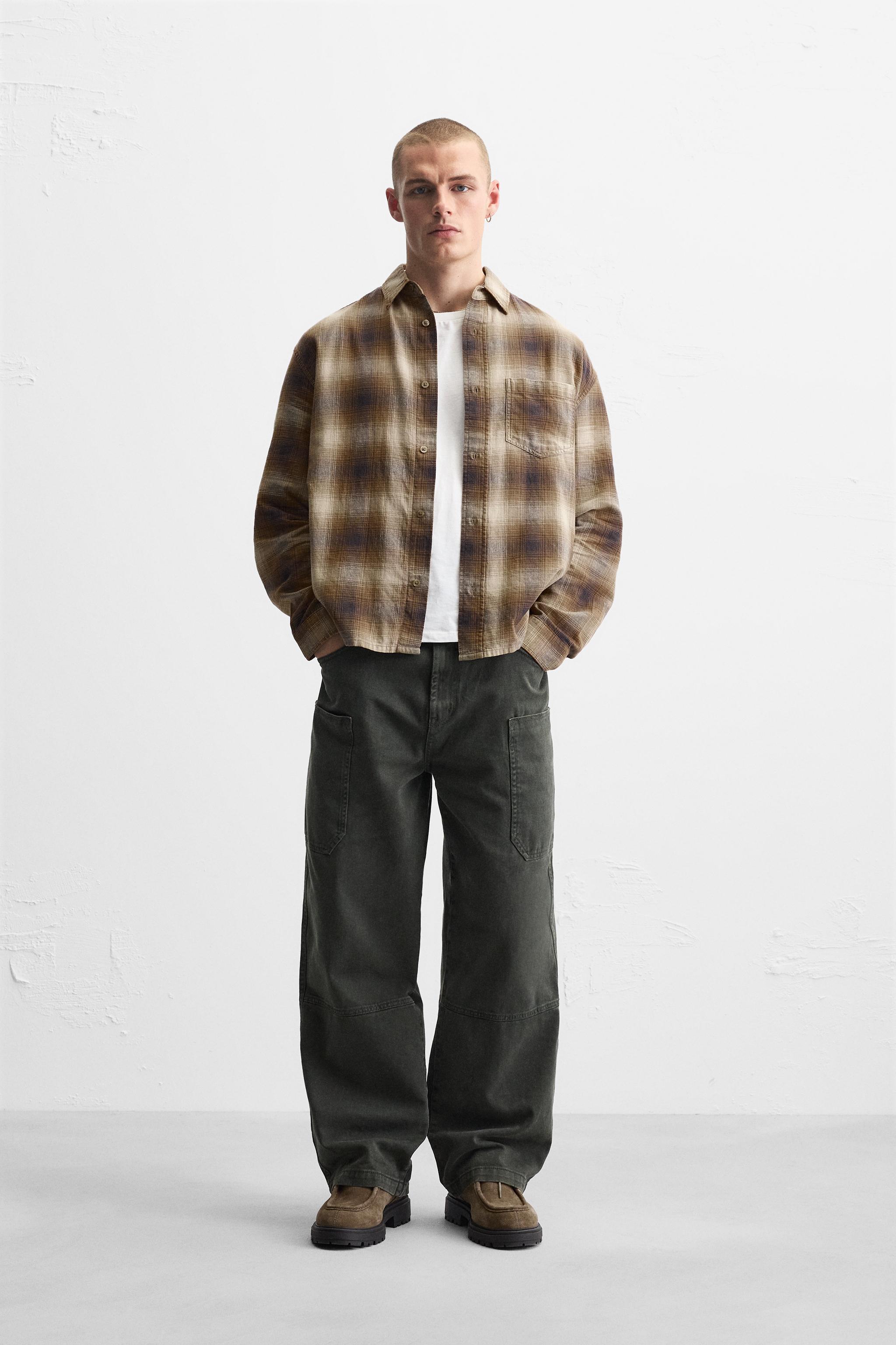 WASHED PLAID SHIRT Product Image