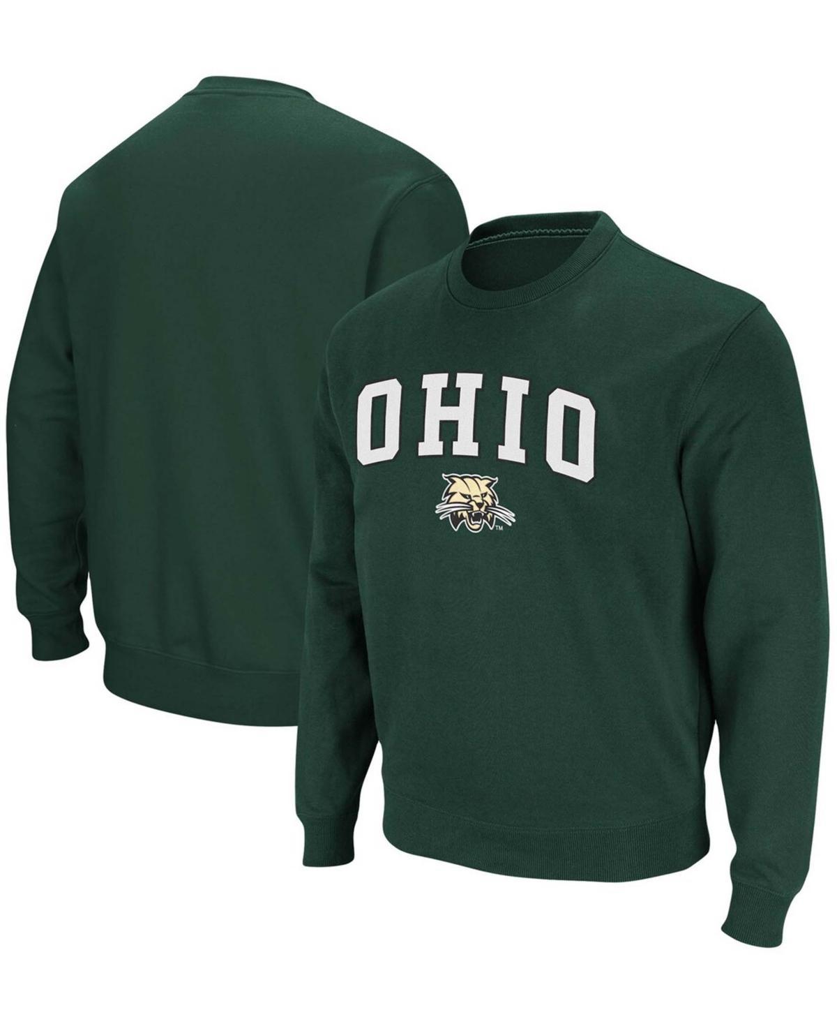 Colosseum Mens Ohio Bobcats Arch Logo Tackle Twill Pullover Sweatshirt Product Image