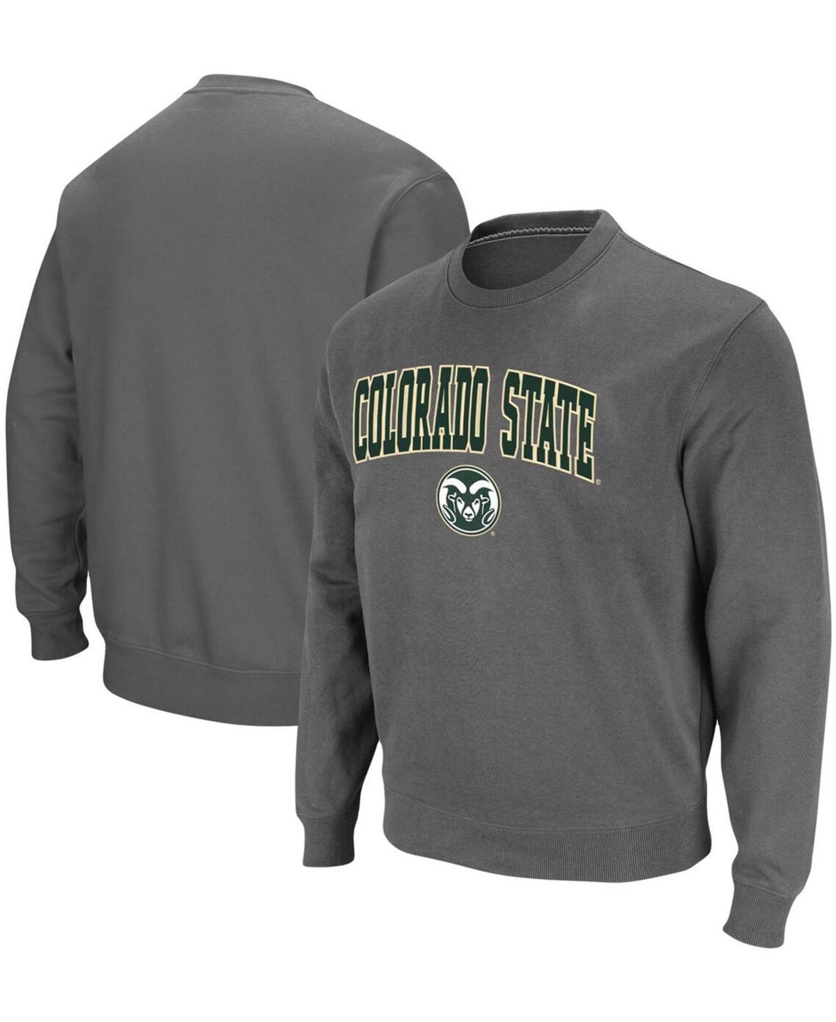 Colosseum Mens Gonzaga Bulldogs Arch & Logo Tackle Twill Pullover Sweatshirt Product Image