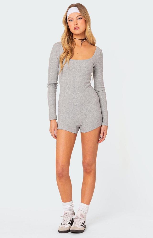 Edikted Women's Nolan Open Back Romper Product Image