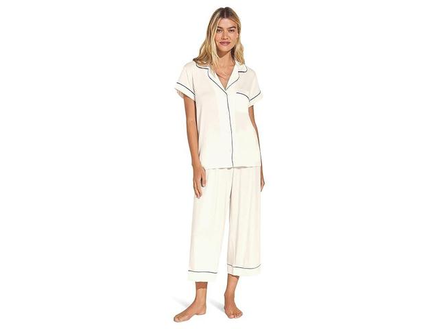 Eberjey Gisele - The Cropped Pajama Set (Pure Ivory Women's Pajama Sets Product Image