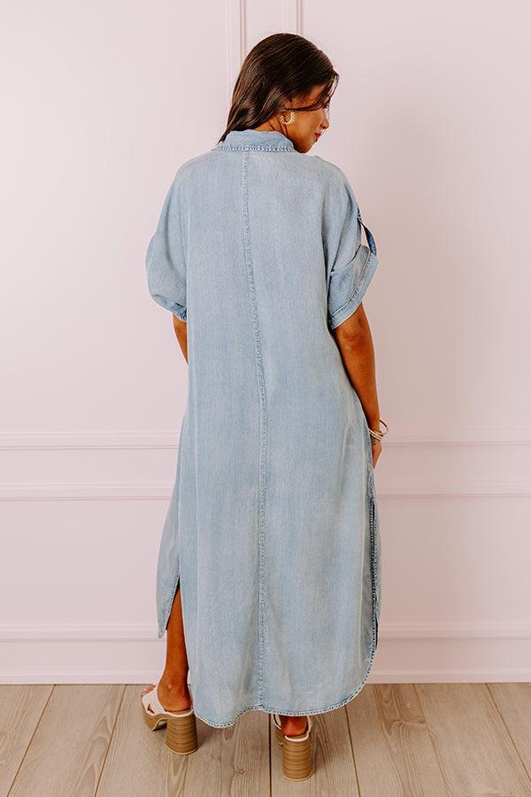 NYC Ready Chambray Maxi Dress Product Image