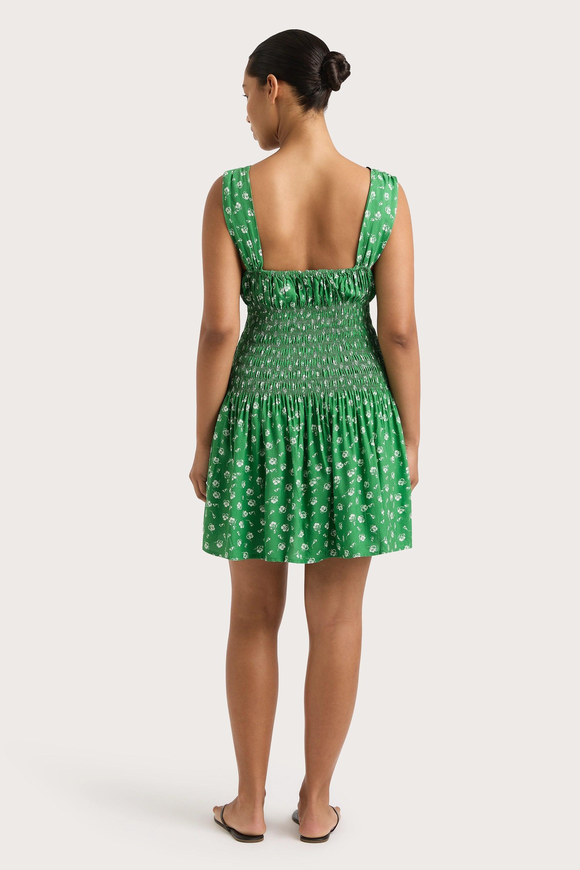 Yerres Mini Dress Green Product Image