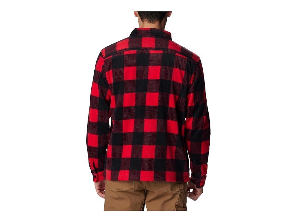 Columbia Steens Mountain Printed Shirt Jacket (Mountain Check Print) Men's Clothing Product Image