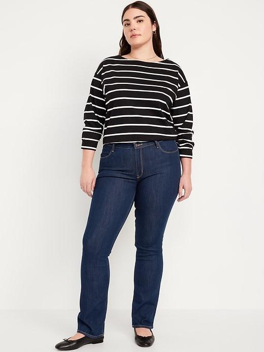 Mid-Rise Wow Boot-Cut Jeans Product Image